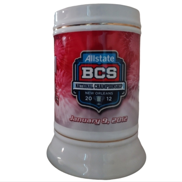 2011 Allstate BCS National Championship Stein Alabama 21 v LSU 0 in New Orleans - Picture 1 of 7